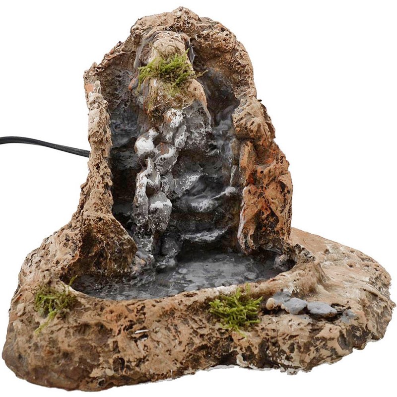 Waterfalls with lake for functioning nativity scene cm 25x19x16