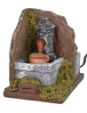 Resin working corner fountain cm 9,5x14x12,5 h