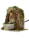 Fontana con testa di Zeus funzionante per Presepe cm 15,5x10x15