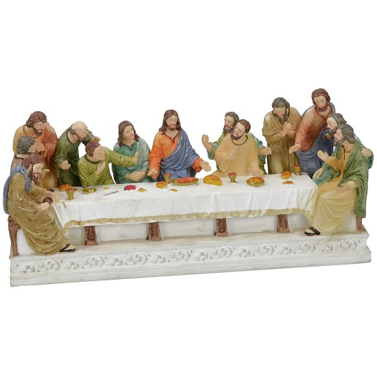 Última cena con estatuas serie 15 cm - 39x12,5x18 h. Mundo Belén