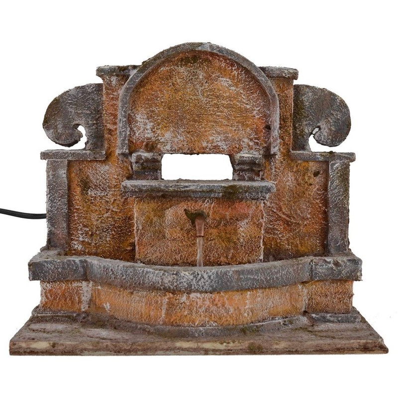 Fountain working with Greek and arcs for Presepe cm 25x14