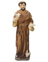 San Francesco con colombe cm 21 statua in resina Mondo Presepi