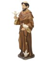 San Francesco con colombe cm 21 statua in resina Mondo Presepi