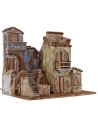 Borgo illuminated with houses cm 50x35x42 h for statues from 10