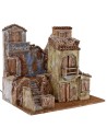 Borgo illuminated with houses cm 50x35x42 h for statues from 10