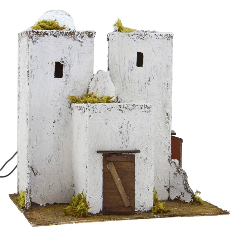 Casa árabe de tres bloques iluminada de 27x21,5x28 cm