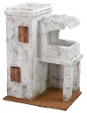 Casa árabe con balcón de 19,5x14,5x27 cm de altura, poliestireno.