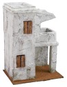 Casa árabe con balcón de 19,5x14,5x27 cm de altura, poliestireno.