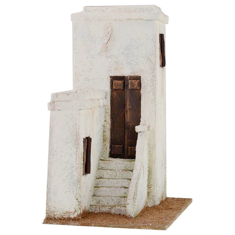 Casa araba con scalinata cm 19,5x14,5x26,5 h per statue da 8-10