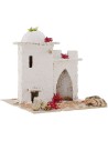 Casa araba per presepe con porta ad arco cm 18x17,5x17,5 h.