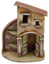 Casa con angolo per bottega 14x22x26h Mondo Presepi