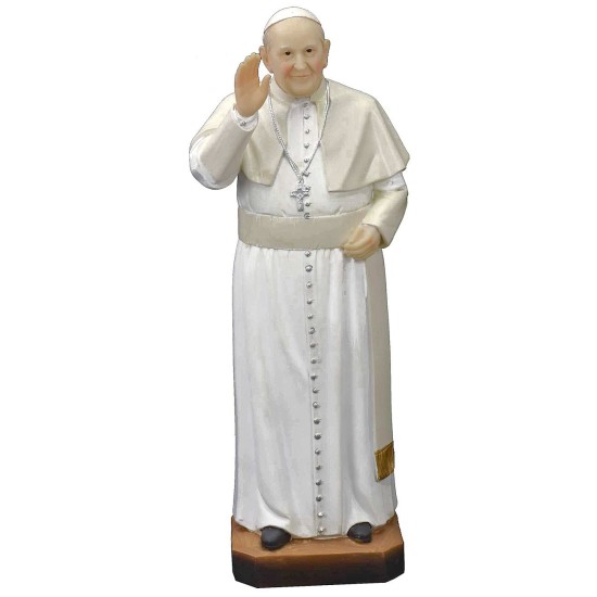 Papa Francesco cm 30 statua in resina Mondo Presepi