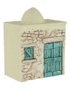 Palestinian home in wooden stuccato cm 12x7, 5x17 h