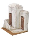 Palestinian house in stuccoed wood cm 52,5x35x54 h for statues