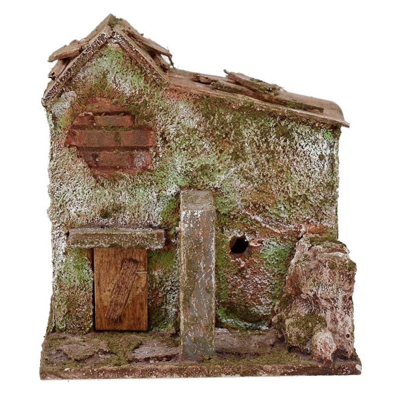 Home for presepe with arch on multiple levels cm 10x9x10, 5 h