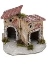 Casa per presepe in resina cm 12x12x10 h. Mondo Presepi