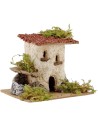 Rustic house with well and scale cm 15x15x12, 5 h.