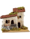 Casa rustica per presepe cm 16x15x12,5 h. Mondo Presepi