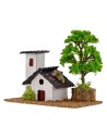 Cascine for nativity scene with tree 15x8x9h cm