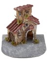 Resin houses for creche 12x11x11 cm h.