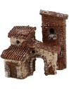 Nativity houses stacked with resin arch cm 9x5x9,5 h.