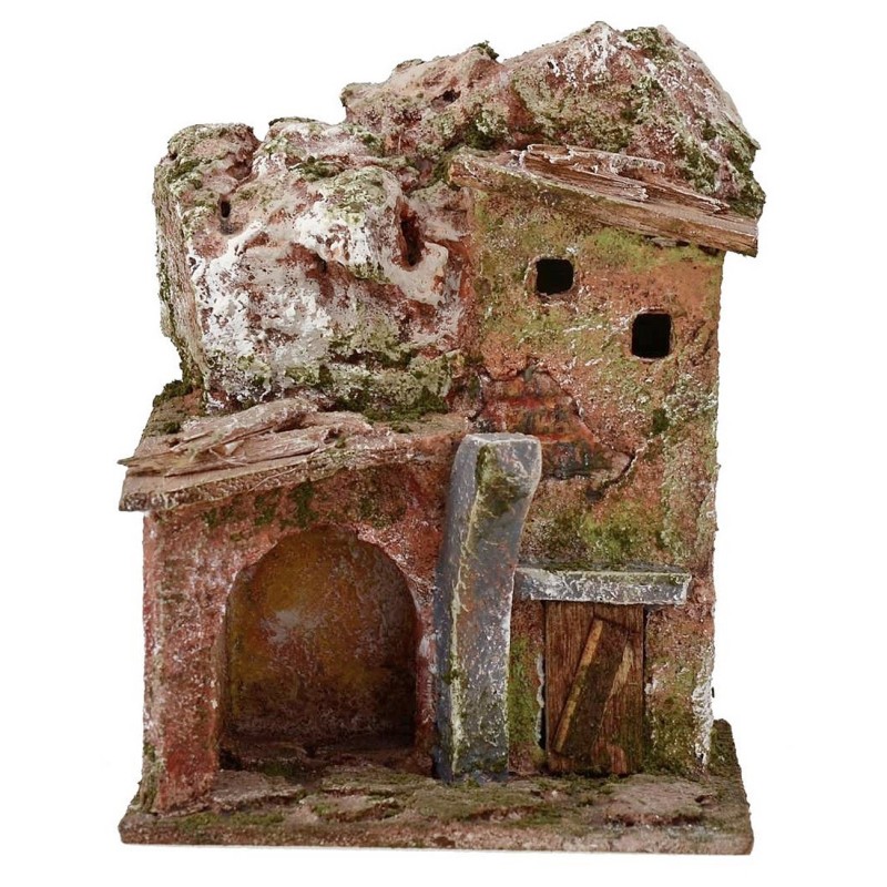 Casolare di montagna cm 10x9x13 h. per presepe Mondo Presepi