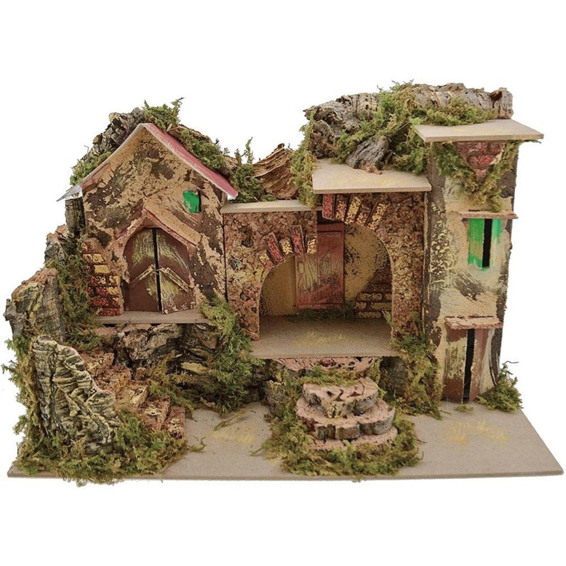 Nativity cottage 33x18x23 cm h.