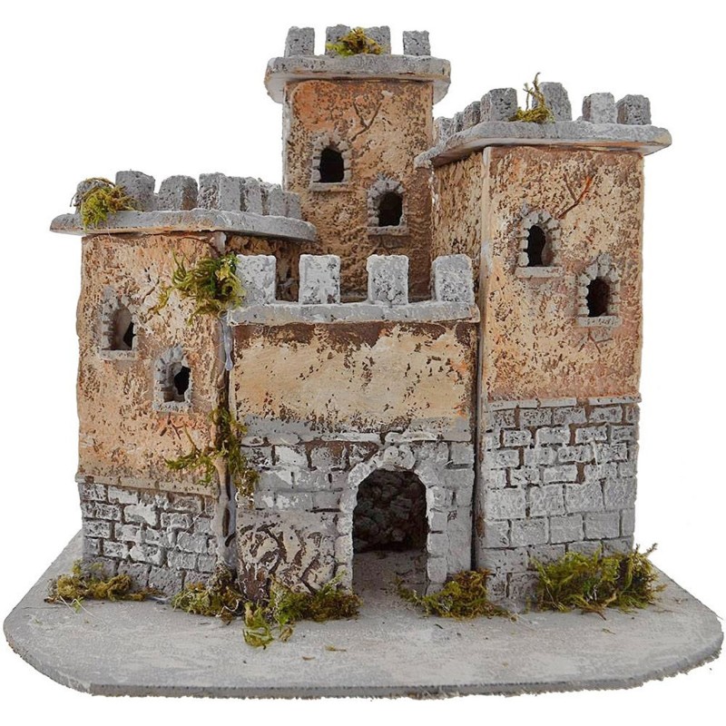 Resin castle cm 27x22x24 h.