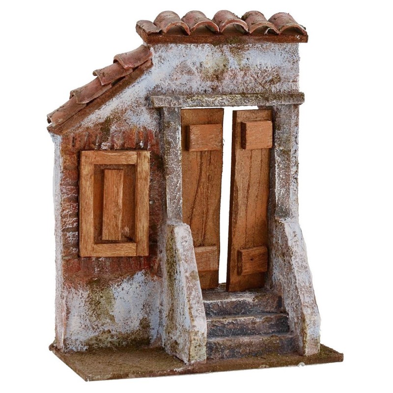 Home front with entrance for presepe cm 14,5x7, 5x19, 5 h