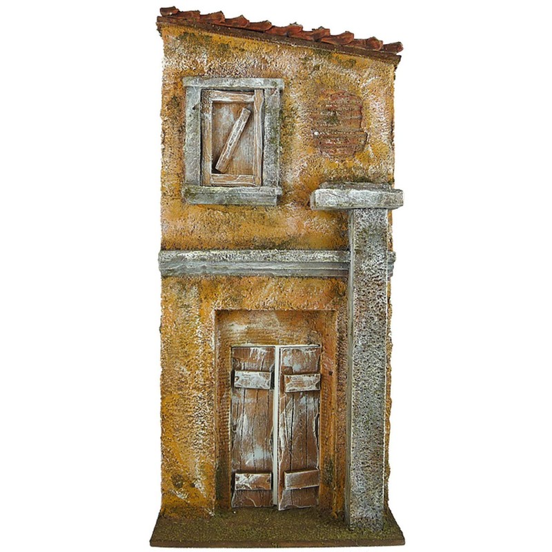 Fachada de casa con pilar de 14,5x5x31 cm h