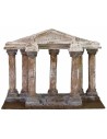 Temple entrance with double row of columns cm 30x9x23 h