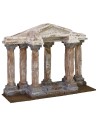 Temple entrance with double row of columns cm 30x9x23 h