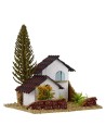 Paesaggio con casette per presepe cm 13,5x13,5x9,5h