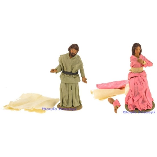 2 pieces set Joseph and Mary 17 cm