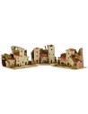 Set 3 case per presepe cm 15x10x10 h Mondo Presepi