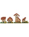 Set 4 casette per presepe Mondo Presepi