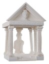 Roman temple in plaster 7.5x13.5x12.5 cm h