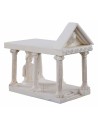 Roman temple in plaster 7.5x13.5x12.5 cm h