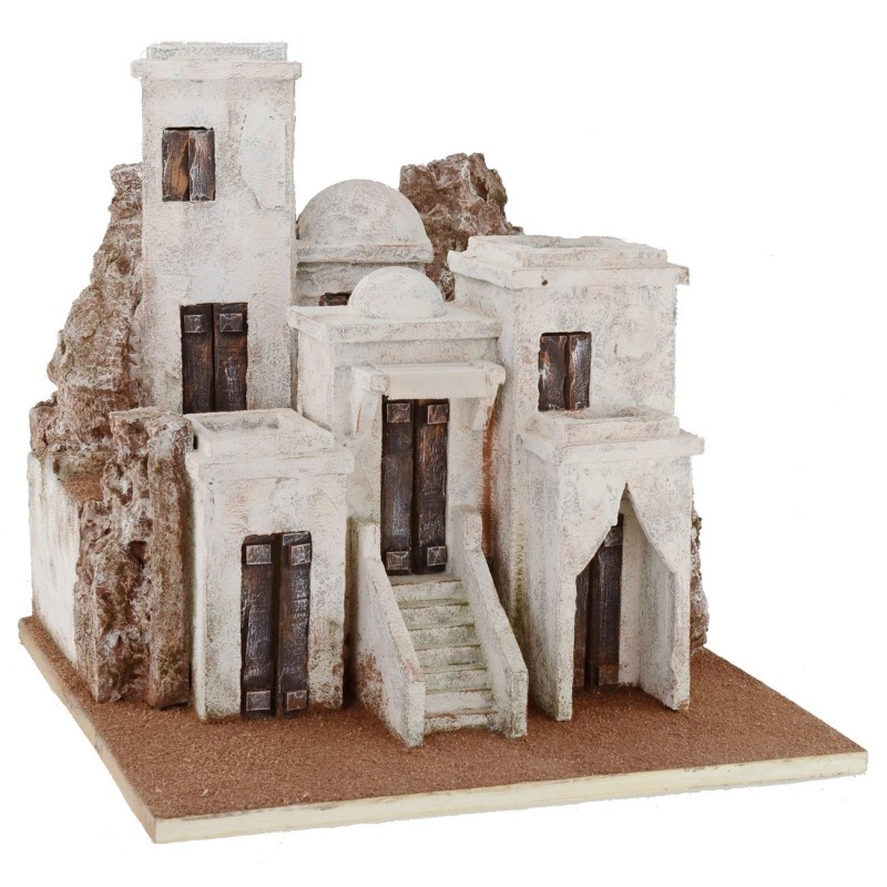 Villaggio arabo con case cm 40,5x40,5x39 h per statue da 10 cm