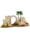 Palestinian village with arch and palm cm 36x21x20 h for