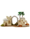 Palestinian village with arch and palm cm 36x21x20 h for