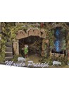 Crib complete with statues, a waterfall and lights cm 60x34x44