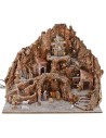 Presepe completo di statue Landi cm 65x45x53 h con fontana