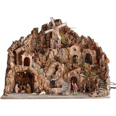 Presepe completo di statue Landi cm 52x55x48 h