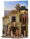 Presepe con quadro da appendere completo di statue Landi cm