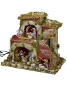 Presepe con statue in movimento cm 57x37x50 h Mondo Presepi