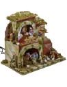 Presepe con statue in movimento cm 57x37x50 h Mondo Presepi