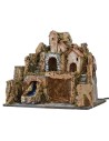 Presepe illuminato con ruscello funzionante cm 45x30x41 h Mondo