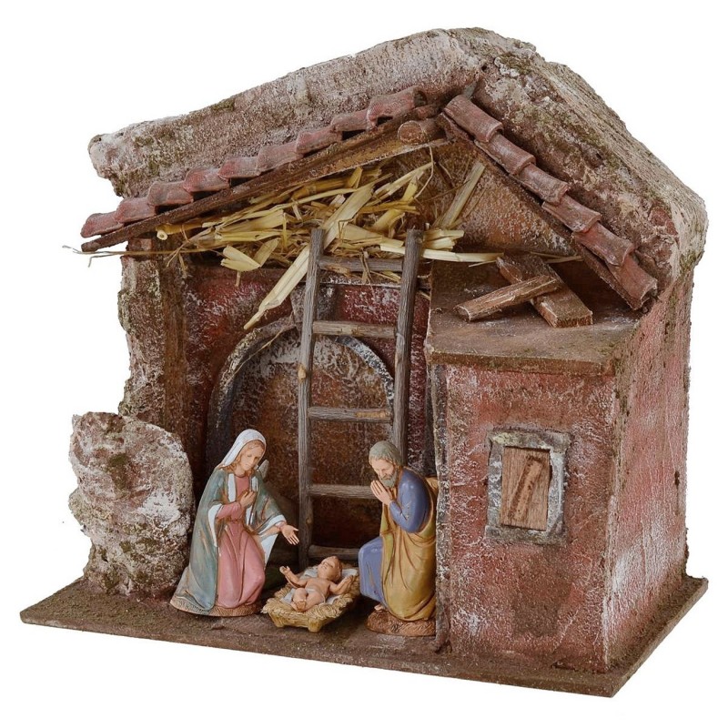 Cabaña completa de Natividad Landi 10 cm con