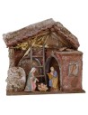 Nativity Landi complete cabin 10 cm with arcs cm 24x14, 5x23, 5